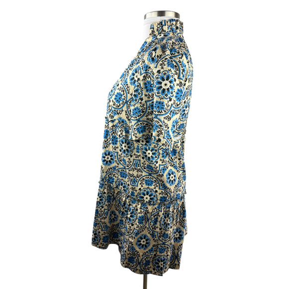 Tuckernuck Golden Medallion Crawford Dress Size Medium Flutter Ruffle Mini Blue - Picture 9 of 16